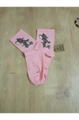 Jerry Hayvan Desenli Pamuklu Çorap Arakonç Kadın Pembe Soket Dikişsiz Çorap 36-40 thumbnail 4
