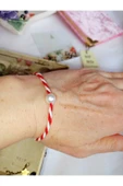 İnci Marteniçka Bileklik Krem Boncuklu Şans Bereket Arkadaş Sevgili Eş Çocuk Hediye Bahar Kartlı. thumbnail 2