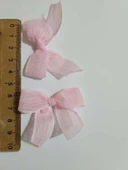 Pratikbox Keten Orta Boy Fiyonk / 1,5 cm'lik / Hediyelik / Süsleme/Cinsiyet Partisi /Pembe 25 ve Mavi 25 adet thumbnail 7