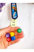 5 Taş Ve Parmak Kaykay Set Squıd Game Oyun Taşları Renkli Poşetli 1 Adet Kaykay 5 Adet Taş thumbnail 6