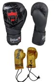 Yakuza Boks Kıck Boks MuayThai Eldiveni Ve Maskot Anahtarlık Eldiven thumbnail 1