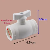 25'lik Mini Vana Plastik Küresel PPRC Pvc Vanası Dişsiz Aç Kapa Boru Kaynak Makine Bağlantılı thumbnail 3