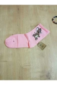 Jerry Hayvan Desenli Pamuklu Çorap Arakonç Kadın Pembe Soket Dikişsiz Çorap 36-40 thumbnail 3