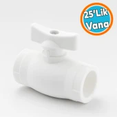 25'lik Mini Vana Plastik Küresel PPRC Pvc Vanası Dişsiz Aç Kapa Boru Kaynak Makine Bağlantılı thumbnail 1