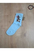 Jerry Hayvan Desenli Pamuklu Çorap Arakonç Kadın Mavi Soket Dikişsiz Çorap 36-40 thumbnail 4