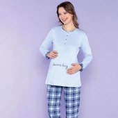 Over Sleep 757 Kadın Lohusa PijamaTakım thumbnail 1