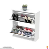 Modilayn UMAY Asma Kapı Önü 72x78x25,5 cm’lik 2 Düşer Kapak 4 Göz Bölmeli Ayakkabılık thumbnail 5