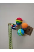 İnteraktif Diş Çıkarma Oyuncak Karışık Renkli Kedi Köpek Çiğneme Oyun Topu 4,2 Cm Tekli thumbnail 3