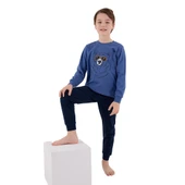 RolyPoly RP3659-G Erkek Garson Boy Çocuk Kışlık İkili Pijama Takım thumbnail 2