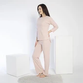 Confeo 840-641 Kadın Kışlık Fitilli Uzun Kol Pijama Takım thumbnail 9