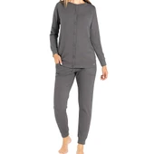 Confeo 840-801 Kadın Patlı Manşetli̇ Önü Düğmeli̇ Pijama Takım thumbnail 2