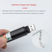 Fithome 100MW Desen Başlıklı USB Şarjlı Yeşil Lazer Pointer thumbnail 2