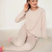 Confeo 840-822 Kadın Kışlık Uzun Kol  Pijama Takım thumbnail 2