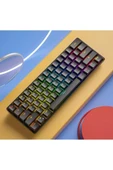 Blue Switch Mini Rgb Oyun Klavyesi Gaming Mekanik 62 Tuşlu 18 Rgb Led Usb Type-c Kablo thumbnail 8