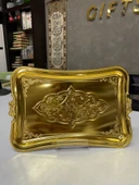 DURU TEK KİŞİLİK TEPSİ ALTIN thumbnail 3