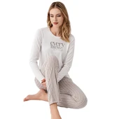 Arnetta AR3424-S Kadın Kışlık İkili Pijama Takım thumbnail 2