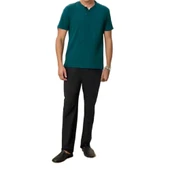 Elitepoint 1550 Erkek Yazlık Büyük Beden Uzun Kol Uzun Alt Pijama Takımı thumbnail 4