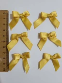 Pratikbox Mini Fiyonk / Saten 1cm'lik / Hediyelik / Süsleme / Altın Renk / 50 Adet thumbnail 2