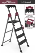Perilla Comfort Plastik Basamaklı Merdiven 3+1 51203 thumbnail 1