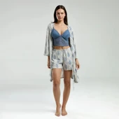 Arnetta 3260S Kadın 3lü Yazlık Pijama Takım thumbnail 2