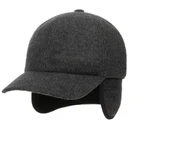 Kulaklı Füme Kaşe Şapka Kışlık Kaşe Erkek Şapka thumbnail 1