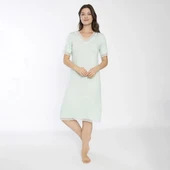 Confeo C840-706 Kadın Viskon Dantelli Kısakol Gecelik thumbnail 7