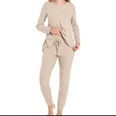 Confeo 840-802 Kadın V Yaka Uzunkol Pi̇jama Takım thumbnail 2