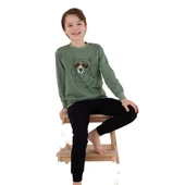 RolyPoly RP3659-G Erkek Garson Boy Çocuk Kışlık İkili Pijama Takım thumbnail 3