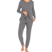 Confeo 840-802 Kadın V Yaka Uzunkol Pi̇jama Takım thumbnail 1