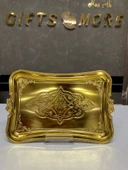 DURU TEK KİŞİLİK TEPSİ ALTIN thumbnail 2