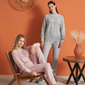 Poleren 8135 Kadın Kışlık Pijama Takım thumbnail 5