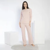 Confeo 840-641 Kadın Kışlık Fitilli Uzun Kol Pijama Takım thumbnail 6