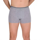 Berrak 1097 Erkek Likralı Boxer 3lü Paket -Beyaz,Siyah,Gri M thumbnail 4