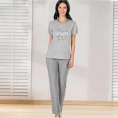 Dowry 08023 Kadın Yazlık Kısakol Pijama Takım thumbnail 1