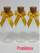 Pratikbox Mini Fiyonk / Saten 1cm'lik / Hediyelik / Süsleme / Altın Renk / 50 Adet thumbnail 4