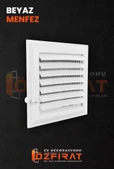 Menfez 65x65 CM / Banyo, Tuvalet - WC Havalandırma Menfezi / Plastik / Beyaz thumbnail 2