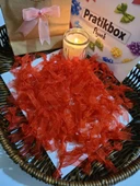 Pratikbox Mini Fiyonk / Tül 1cm'lik / Hediyelik / Süsleme / Kırmızı Renk / 50 Adet thumbnail 1