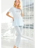 FLZ 24010 Kadın Yazlık Lohusa Pijama Takım thumbnail 1