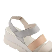 Hush Puppies Podporo Hakiki Deri Kadın Sandalet Mavi thumbnail 3