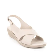 Muya Vienza 31028 Anatomik Kadın Sandalet Full Krem thumbnail 1