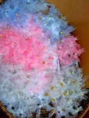 Pratikbox Mini Fiyonk / Altın Tek Taşlı / Tül 1cm'lik / Hediyelik / Süsleme / PEMBE Renk / 50 Adet thumbnail 5