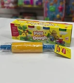 4'lü Çok Renkli Oyun Hamuru ve Merdanesi Oyun Seti thumbnail 3