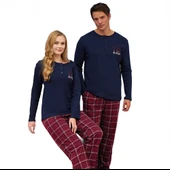 Over Sleep 3253 Kadın Eşli Yılbaşı Pijama Takımı thumbnail 2