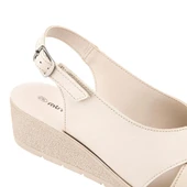 Muya Vienza 31028 Anatomik Kadın Sandalet Full Krem thumbnail 3