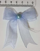 Pratikbox Fiyonk / Tül 2cm'lik / Hediyelik / Süsleme / Mavi Renk/Yarım İnci Boncuklu / 50 Adet thumbnail 2