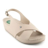 Muya Ingane 35207 Anatomik Kadın Topuk Dikeni Sandalet Krem thumbnail 1