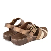 Muya Rhoas 33218 Anatomik Kadın Sandalet Bronz thumbnail 4