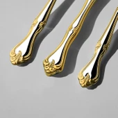 Nehir Lalezar Altın 12 Adet Yemek Bıçak Takımı thumbnail 3