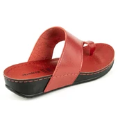 Muya Ara Anatomik Parmak Arası Kadın Terlik Kırmızı thumbnail 3