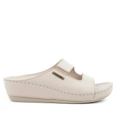 Muya Panna Anatomik Topuk Dikeni Kadın Terlik Full Krem thumbnail 1